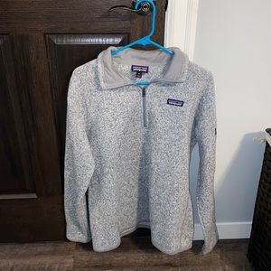Grey Patagonia quarter zip